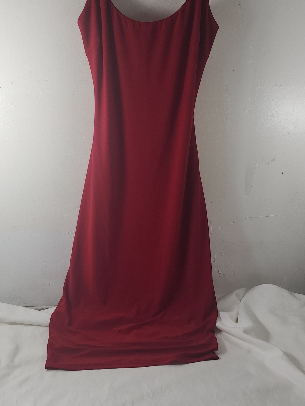 Elegant Sleeveless Red Maxi Dress